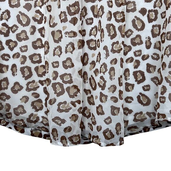 New Charter Club Size Small Cheetah Print V-Neck Blouse - Picture 5 of 7